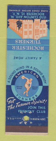 Matchbook Cover - Rochester Turners NY