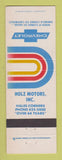 Matchbook Cover - Holz Motors Chevrolet Hales Corners WI
