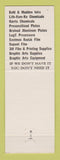 Matchbook Cover - Renda Litho Supply Kohl Madden Printing Ink St Louis MO