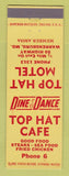 Matchbook Cover - Top Hat Cafe Warrensburg MO motel