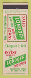 Matchbook Cover - Londoff Real Estate St Louis MO