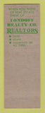 Matchbook Cover - Londoff Real Estate St Louis MO