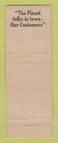 Matchbook Cover - Webb City Recreation billiards Webb City MO