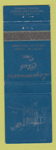 Matchbook Cover - Legionnaire Club Inc Lincoln NE WEAR
