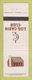 Matchbook Cover - Log Cabin Club