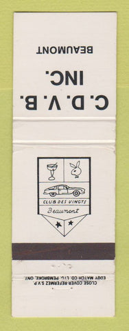 Matchbook Cover - Club Des Vingts Beaumont QC? WEAR