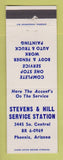Matchbook Cover - Stevens & Hill oil gas Phoenix AZ