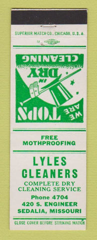 Matchbook Cover - Lyles Cleaners Sedalia MO