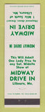 Matchbook Cover - Midway Drive In Movies Lilbourn MO