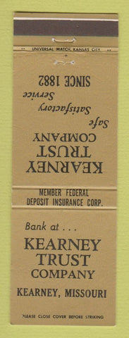 Matchbook Cover - Kearney Trust Company Kearney MO