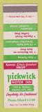 Matchbook Cover - Pickwick Motor Inn Kansas City MO