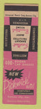 Matchbook Cover - Pickwick Hotel Kansas City MO