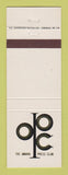 Matchbook Cover - Omaha Press Club NE