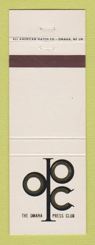Matchbook Cover - Omaha Press Club NE