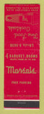 Matchbook Cover - Marsals Restaurant South Gate CA