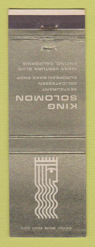 Matchbook Cover - King Solomon Restaurant Encino CA