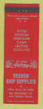 Matchbook Cover - Vernon Ship Supplies San Diego CA food grocery