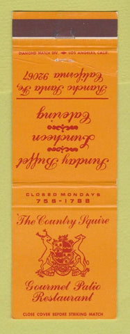 Matchbook Cover - Country Squire Restaurant Rancho Santa Fe CA