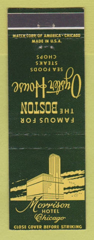 Matchbook Cover - Morrison Hotel Chicago IL Boston Oyster House
