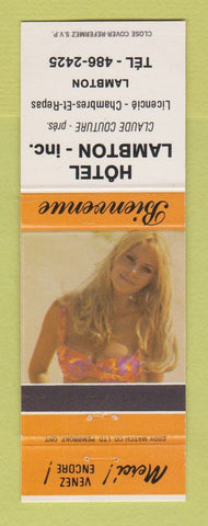 Matchbook Cover - Hotel Lambton QC pinup