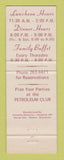 Matchbook Cover - Petroleum Club of Wichita KS