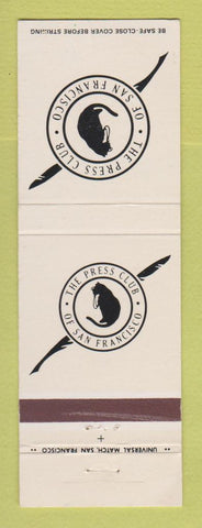 Matchbook Cover - Press Club of San Francisco CA