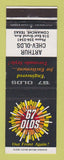 Matchbook Cover - 1967 Oldsmobile Arthur Chevrolet Comanche TX