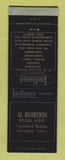 Matchbook Cover - Indiana Insurance Al Behrends Indianapolis IN WEAR