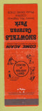 Matchbook Cover - Snowtels Caravan PARk Cooma Australia