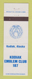 Matchbook Cover - Kodiak Emblem Club AK
