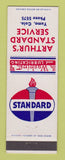 Matchbook Cover - Arthur's Standard oil gas Yuma Colorado