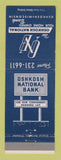 Matchbook Cover - Oshkosh National Bank WI