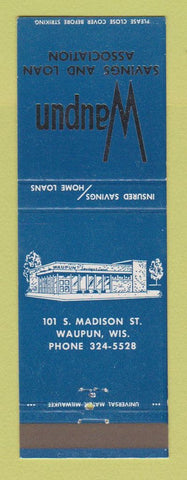 Matchbook Cover - Waupun Savings and Loan WI