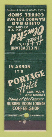 Matchbook Cover - Hotel Olmsted Cleveland OH Portage Akron