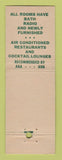 Matchbook Cover - Hotel Olmsted Cleveland OH Portage Akron