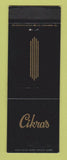Matchbook Cover - Cikra's Furs Cleveland OH WEAR