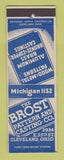 Matchbook Cover - Brost Pattern Casting Cleveland OH