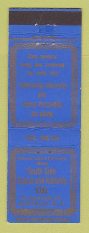Matchbook Cover - South Side Social Athletic Club Buffalo NY