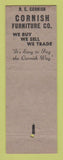 Matchbook Cover - Cornish Furniture Oklahoma City OK