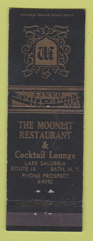 Matchbook Cover - Moonlit Restaurant Bath NY
