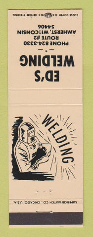 Matchbook Cover - Ed's Welding Amherst WI
