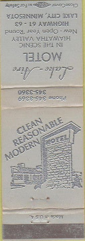 Matchbook Cover - Lake Aire Motel Lake City MN