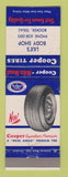 Matchbook Cover - Cooper Tires Lile's Body Shop Booker TX