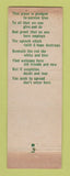 Matchbook Cover - UNAPOC Branch 10 Cleveland OH