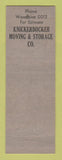 Matchbook Cover - Knickerbocker Moving Storage Cleveland OH