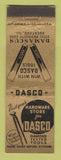 Matchbook Cover - Damascus Tools Dasco Rockford IL