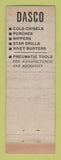 Matchbook Cover - Damascus Tools Dasco Rockford IL
