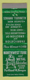 Matchbook Cover - Northwest Tube and Metal Portland OR