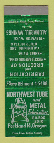 Matchbook Cover - Northwest Tube and Metal Portland OR