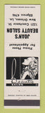 Matchbook Cover - Joan's Beauty Salon New Orleans LA